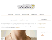 Tablet Screenshot of ladetallista.com